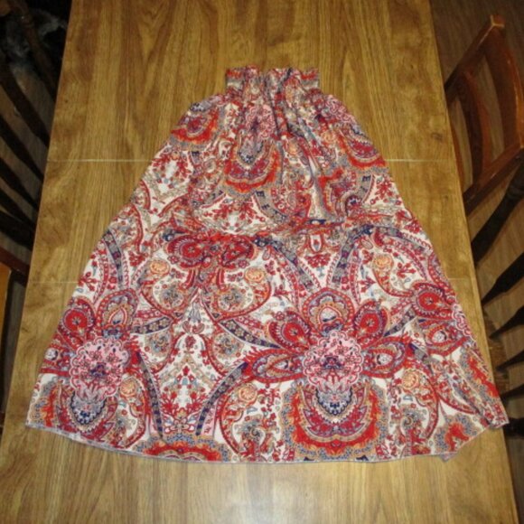 Bundle 3 for $15 - Paisley Print Prairie Maxi Long Skirt - Picture 1 of 2